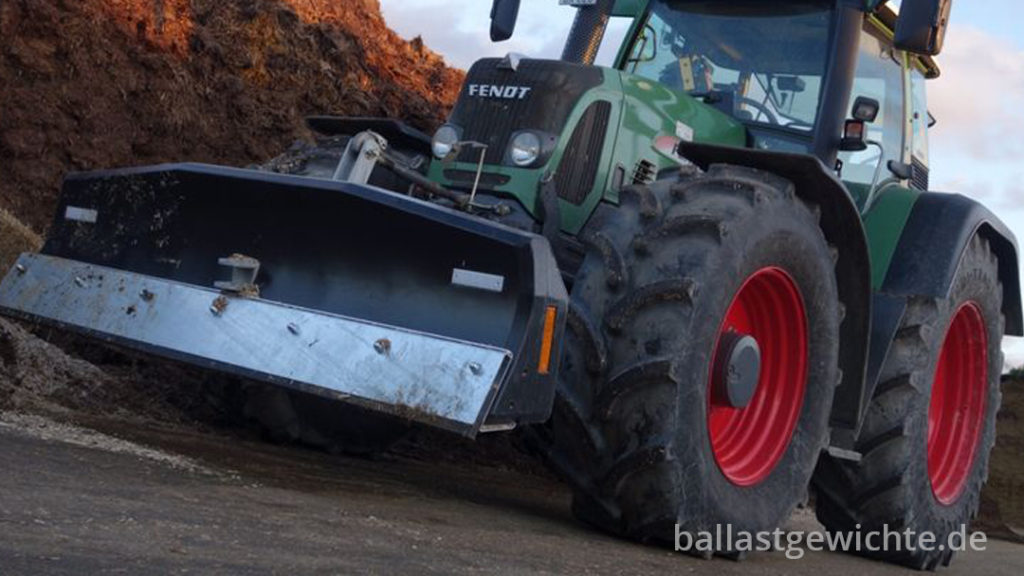 Ballastgewicht für Traktor mit Schieber-Funktion